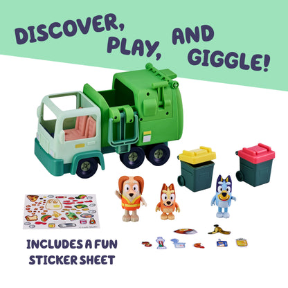 Garbage Truck Playset Ages 4-7 With Interactive Lever-Toys Galore