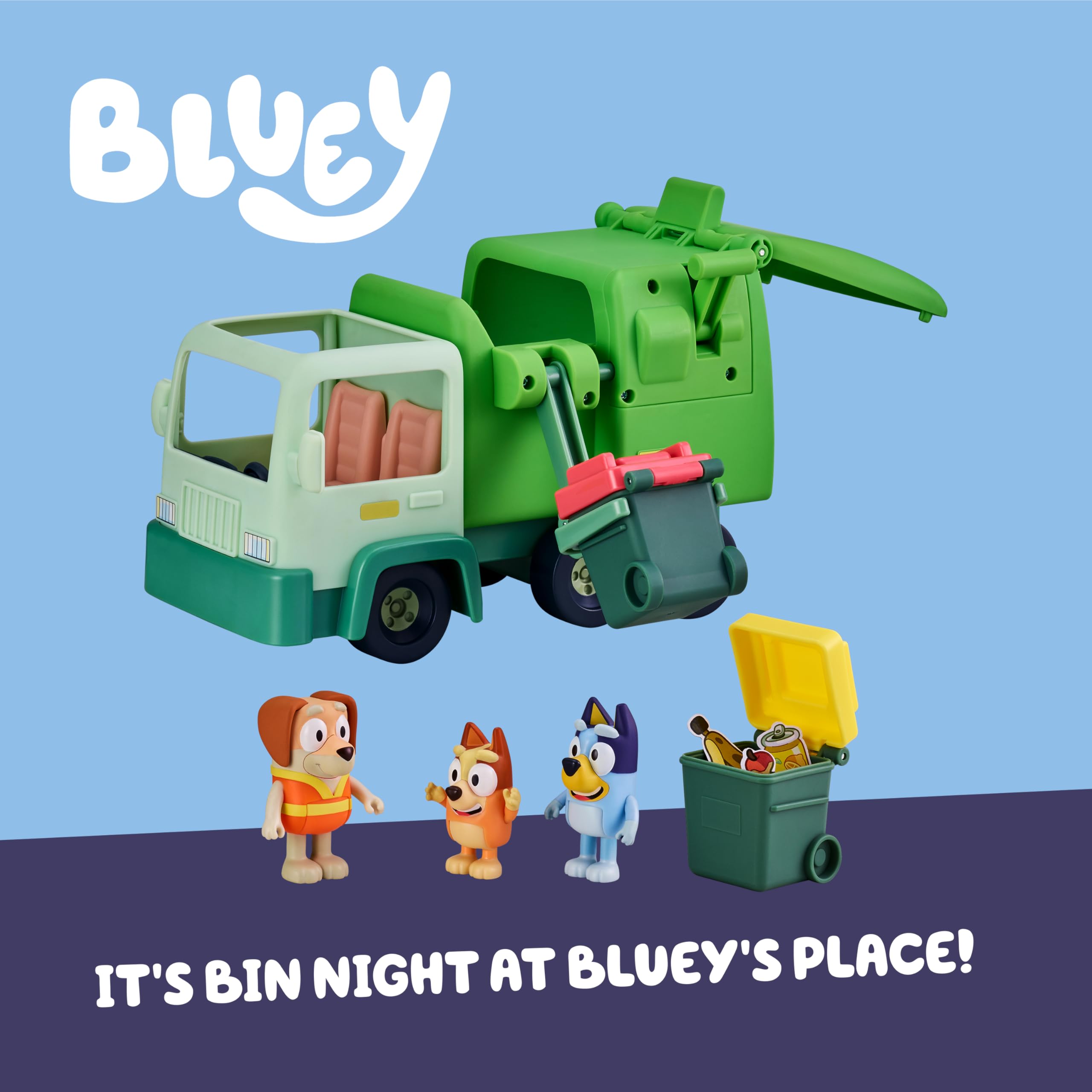 Garbage Truck Playset Ages 4-7 With Interactive Lever-Toys Galore