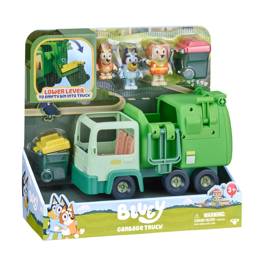 Garbage Truck Playset Ages 4-7 With Interactive Lever-Toys Galore