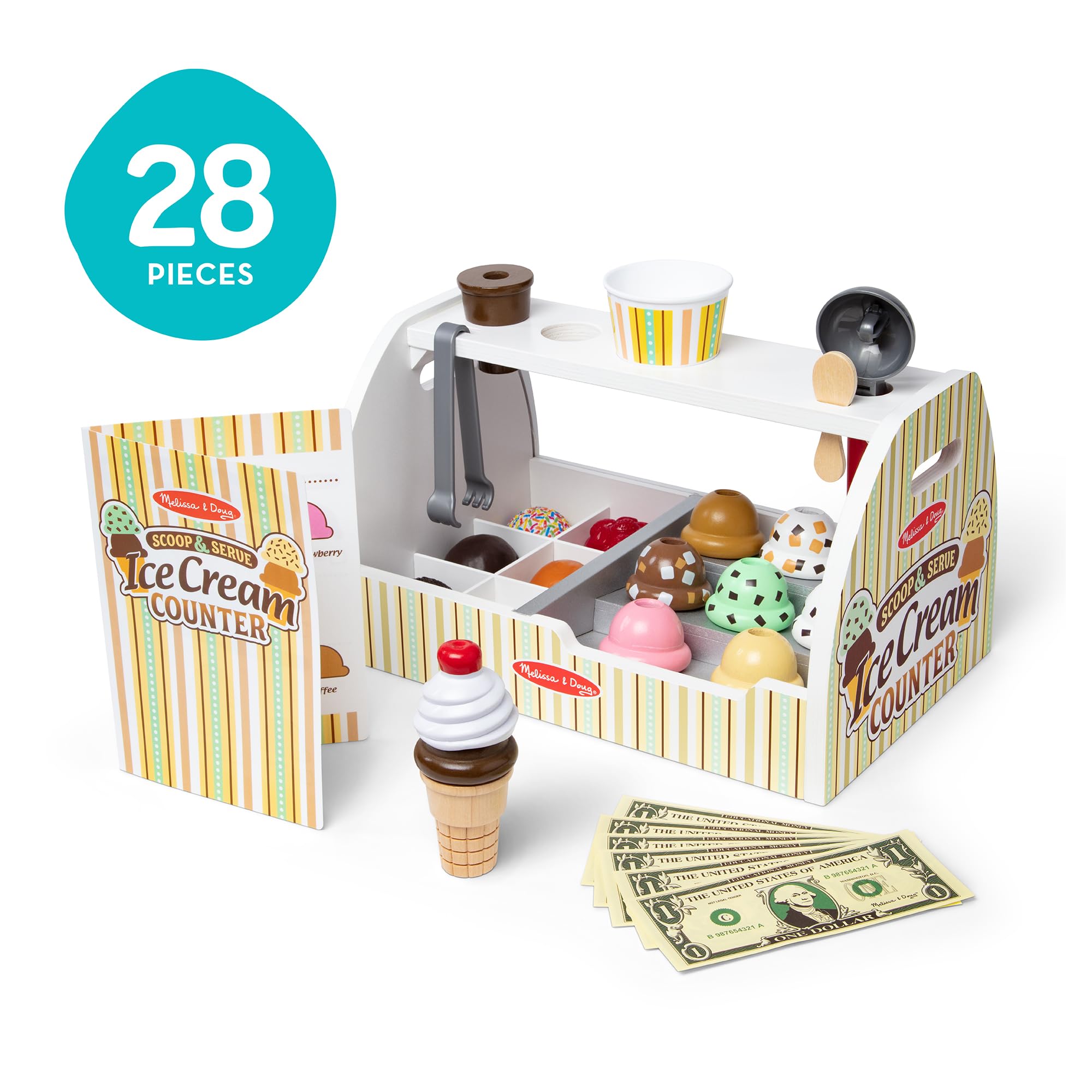 Ice Cream Counter Set For Kids Pretend-Toys Galore
