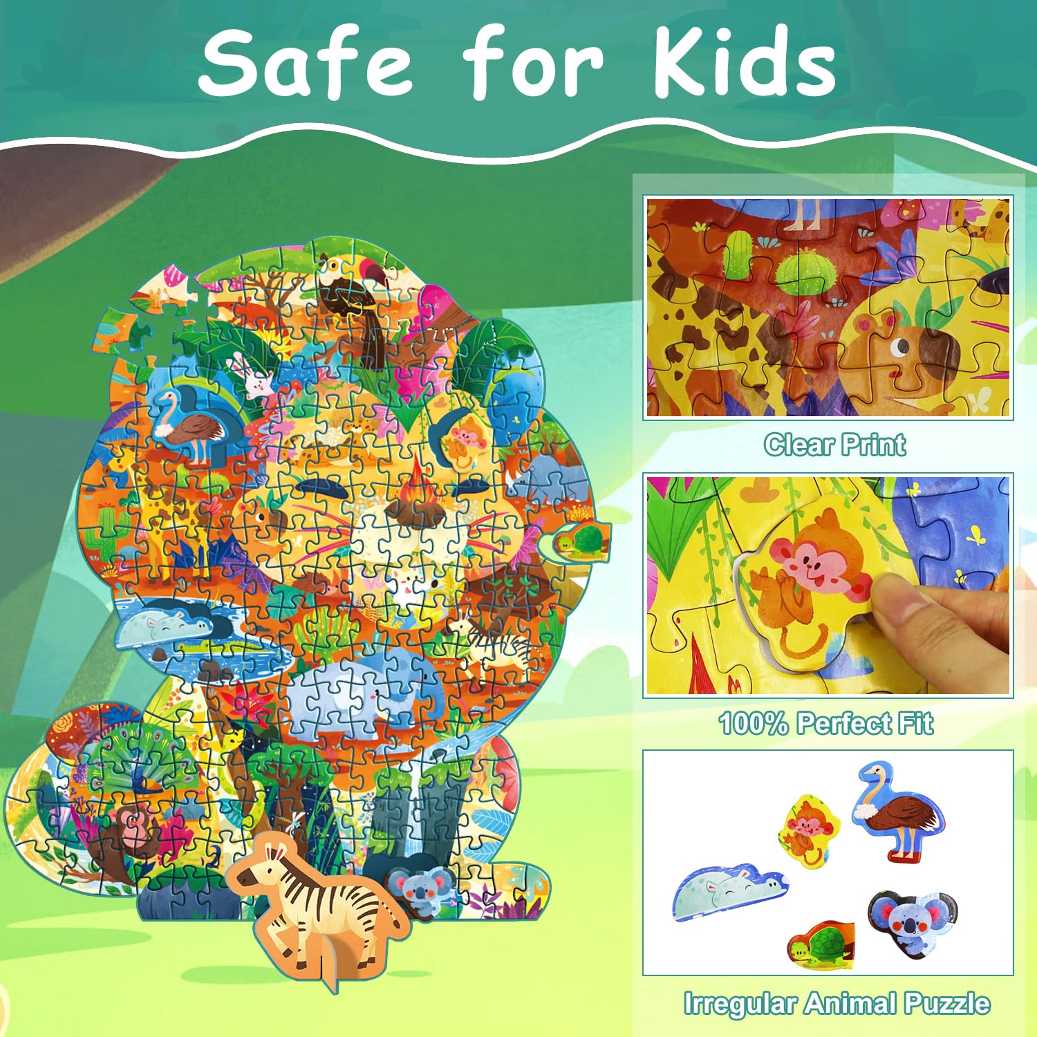 Lion Puzzle For Kids Ages 6 To 12 200 Piece Floor-Toys Galore