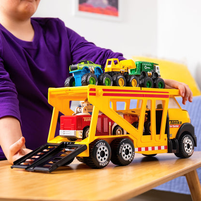 Steel Car Carrier For Toddlers Friction Powered-Toys Galore