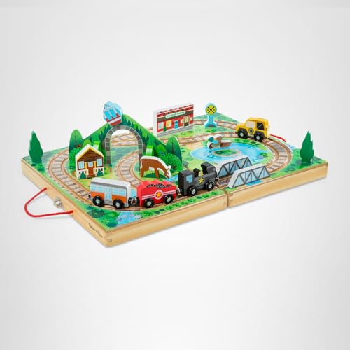 Take-Along Railroad Tabletop Playset Kids-Toys Galore