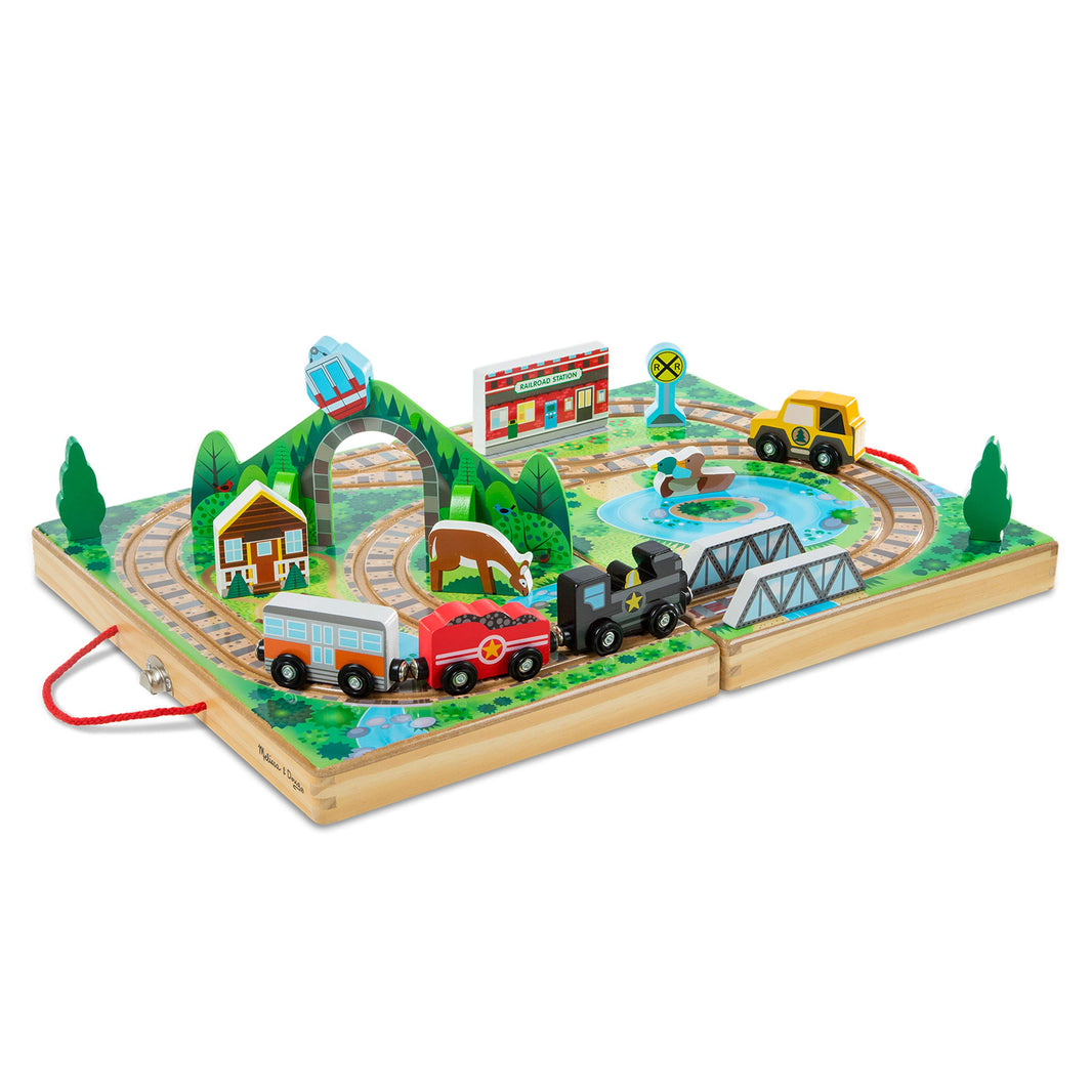 Take-Along Railroad Tabletop Playset Kids-Toys Galore